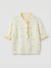 Load image into Gallery viewer, Short sleeve sweater lemon
