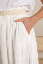 Load image into Gallery viewer, Cotton skirt white
