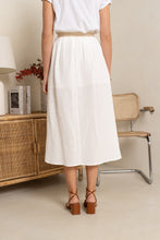 Load image into Gallery viewer, Cotton skirt white
