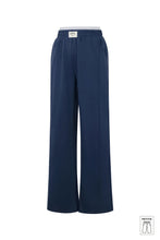 Load image into Gallery viewer, Chic comfy trousers navy blue
